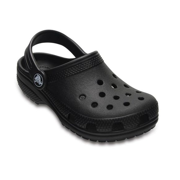 CROCS UNISEX-CHILD CLASSIC CLOGS, BLACK, 2 LITTLE KID - Picture 4 of 6